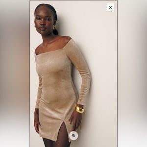 Reformation Dario Velvet Dress